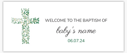 A christening baptism white gray design for Occasion