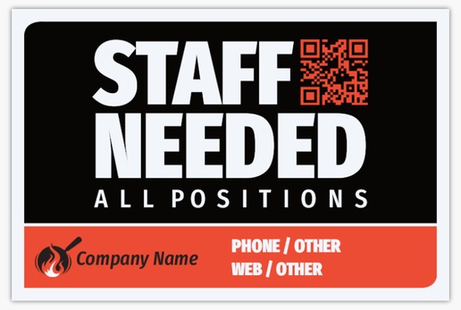 Design Preview for Design Gallery: Recruiting & Temporary Agencies Lawn Signs, 18" x 27" Horizontal