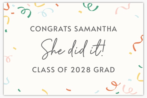Design Preview for Graduation Lawn Signs Templates, 18" x 27" Horizontal
