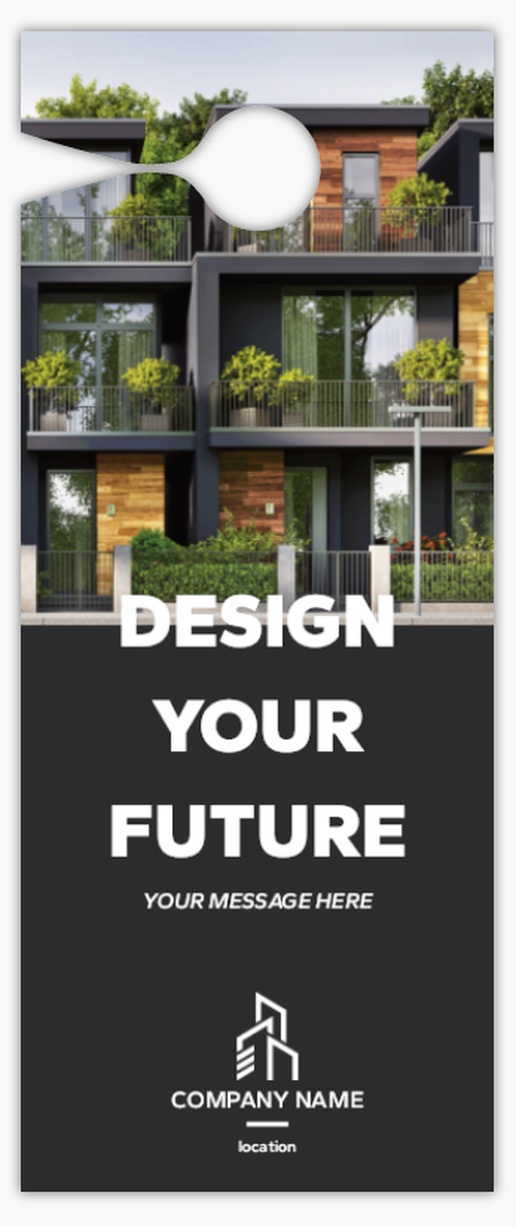 Design Preview for Design Gallery: Property & Estate Agents Custom Door Hangers, Large Door Hanger