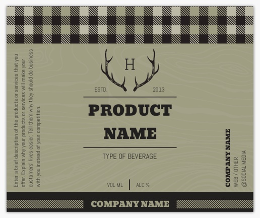 Design Preview for Design Gallery: Patterns & Textures Beer Labels, Rectangle 12 x 10 cm Horizontal