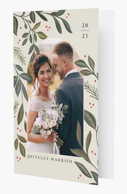 A elegant greenery just married green gray design for Theme with 1 uploads