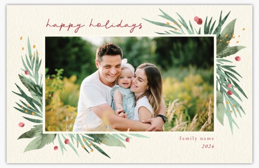 A classic christmas greenery gray design for Greeting with 1 uploads