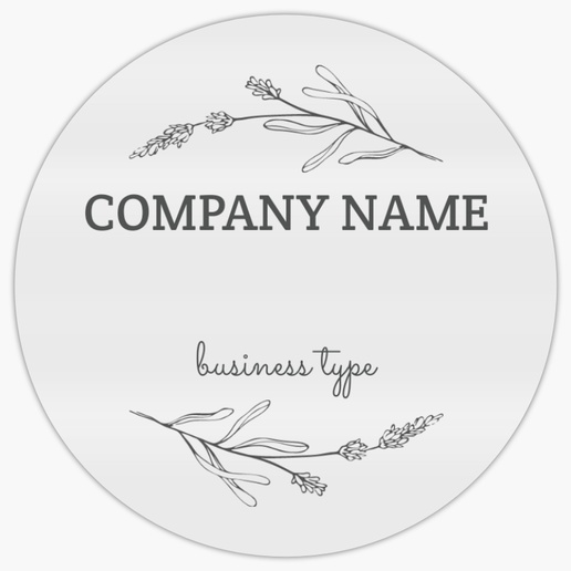 Design Preview for Jewellery Roll Labels Templates, 3" x 3"