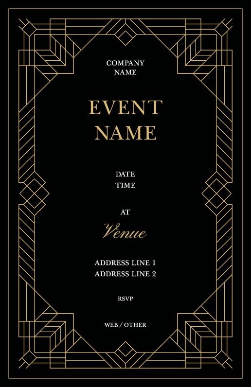 Design Preview for Design Gallery: Traditional & Classic Invitations & Announcements, 4.6” x 7.2” Flat