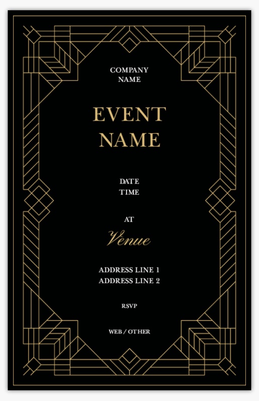 Design Preview for Traditional & Classic Invitations & Announcements Templates, 4.6” x 7.2” Flat