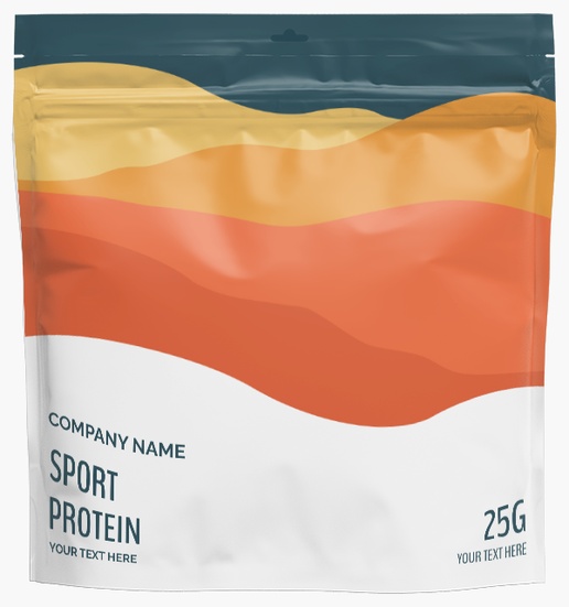 A supplement fitness gray orange design