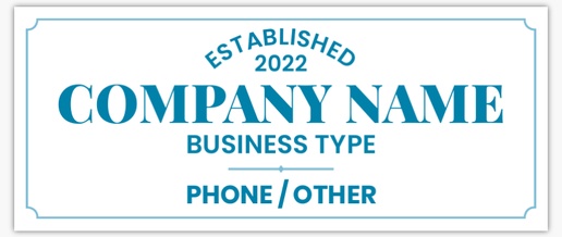 A business plain white blue design