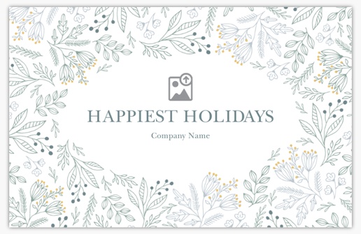 A greenery business white gray design for Holiday with 1 uploads
