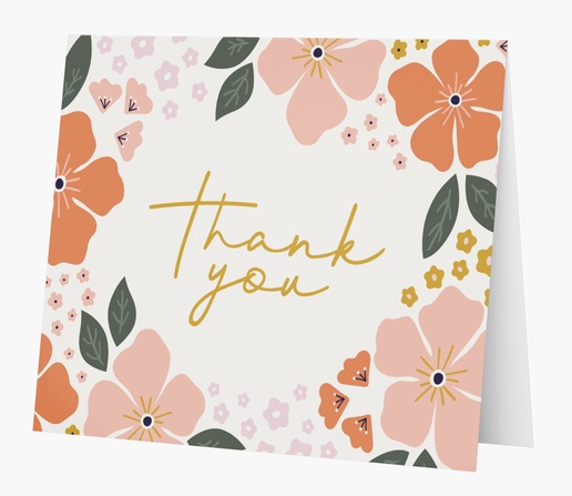 Design Preview for Design Gallery: Baby Custom Thank You Cards, Folded 5.5" x 4"