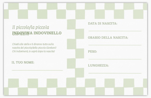 Anteprima design per Inviti per baby shower, 18.2 x 11.7 cm