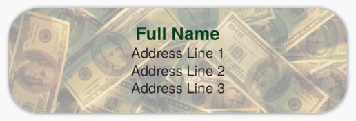 Design Preview for Financial Planning Return Address Labels Templates, White Paper