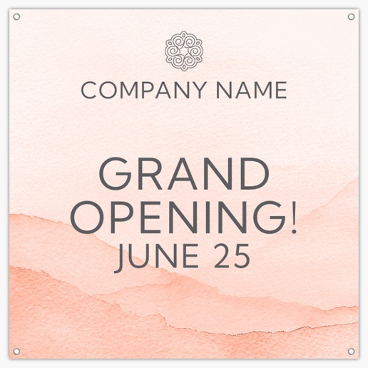 A grand opening beauty gray pink design