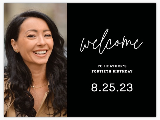 A birthday birthday party black gray design for Modern & Simple with 1 uploads