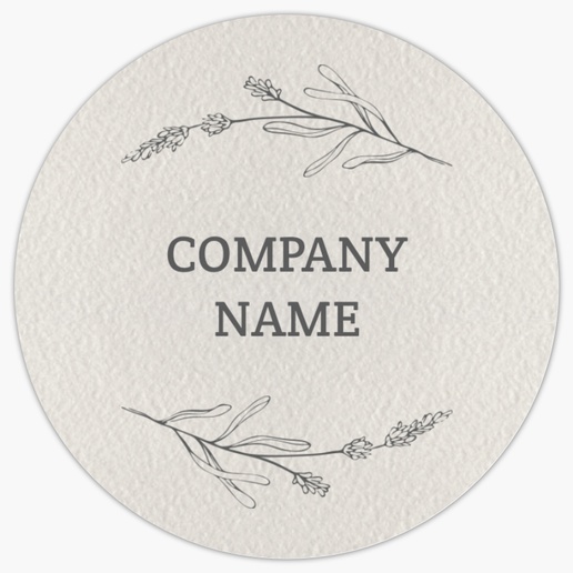Design Preview for Food & Beverage Product Labels on Sheets Templates, 1.5" x 1.5" Circle