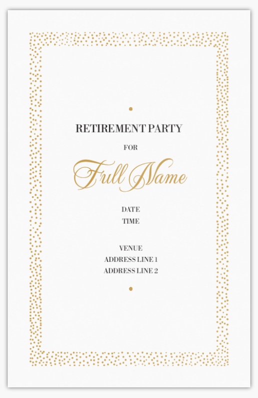 Design Preview for Retirement Invitations & Announcements, Flat 18.2 x 11.7 cm