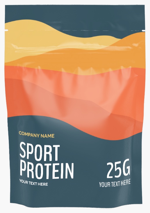 A supplements supplement gray orange design