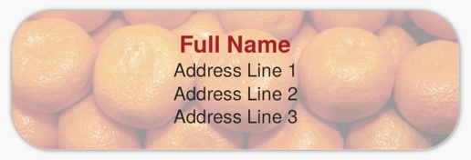 Design Preview for Organic Food Stores Return Address Labels Templates, White Paper
