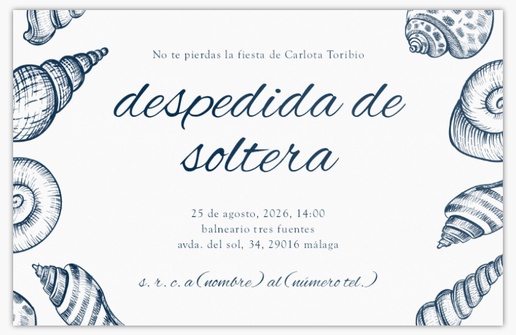 Vista previa del diseño de Galería de diseños de tarjetas e invitaciones para despedidas de soltero y soltera, Plano 18,2 x 11,7 cm