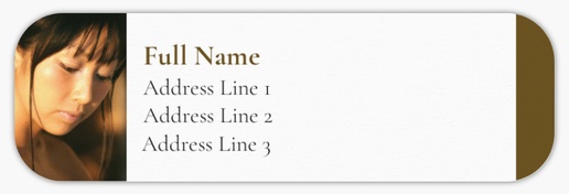 Design Preview for Fashion & Modelling Return Address Labels Templates, White Paper