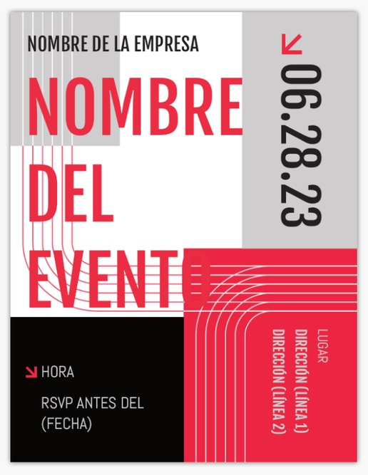 Un acontecimiento evento empresarial diseño negro rojo para Empresas