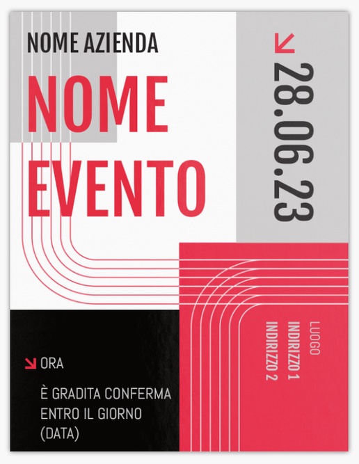 Anteprima design per Galleria di design: inviti e biglietti, Piatto 13,9 x 10,7 cm