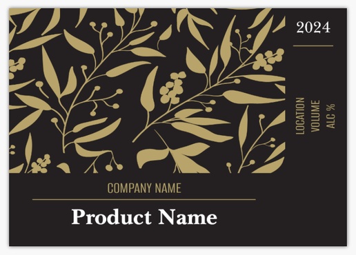 Design Preview for Design Gallery: Elegant Beer Labels, Rectangle 10.5 x 7.4 cm (A7) Horizontal