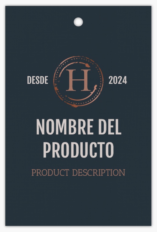 Vista previa del diseño de Galería de diseños de etiquetas colgantes para comida y bebida, 5 x 7,5 cm De lino