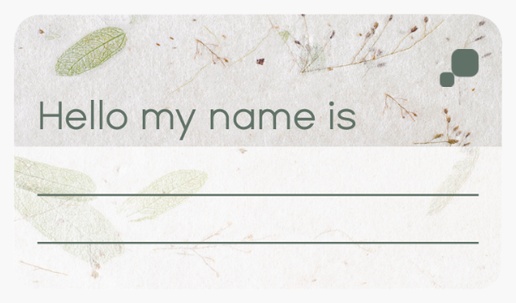 Design Preview for Nature & Landscapes Name Tags Templates