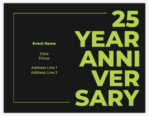 A business anniversary black yellow design for Business