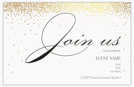 Design Preview for Invitations Templates & Designs, Flat 18.2 x 11.7 cm