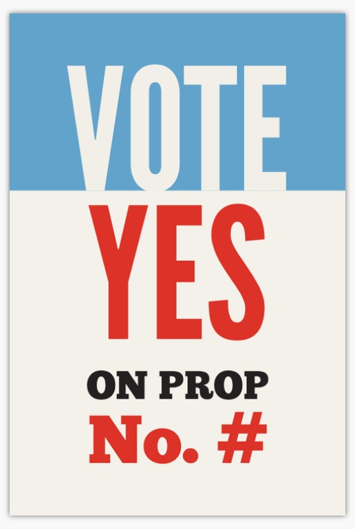 A vote yes Politics gray blue design for Business