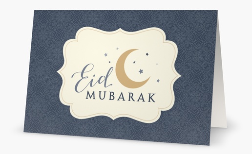 A muslim eid mubarak gray cream design for Events