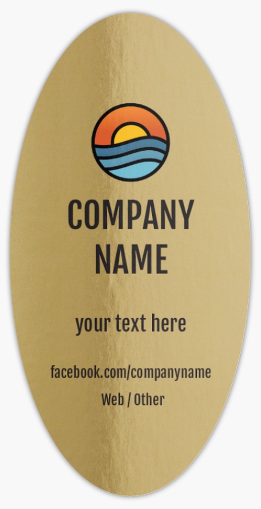 Design Preview for Summer Roll Labels Templates, 2" x 4"