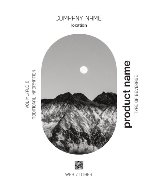 Design Preview for Design Gallery: Nature & Landscapes Beer Labels, Rectangle 12 x 10 cm Vertical