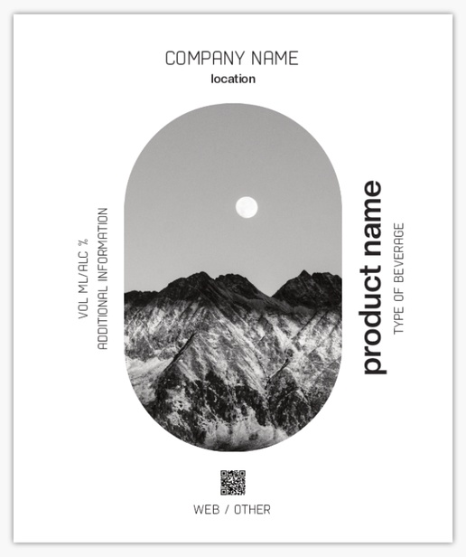 Design Preview for Design Gallery: Nature & Landscapes Beer Labels, Rectangle 12 x 10 cm Vertical