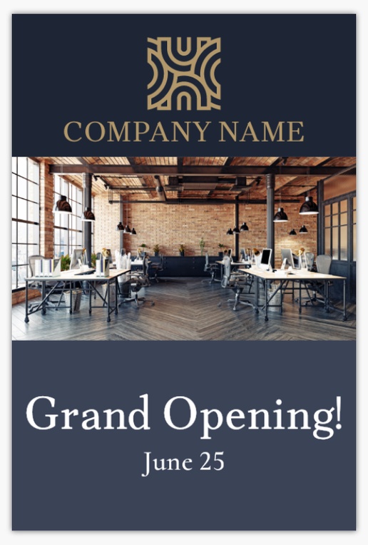 A grand opening lawyer gray design for Elegant