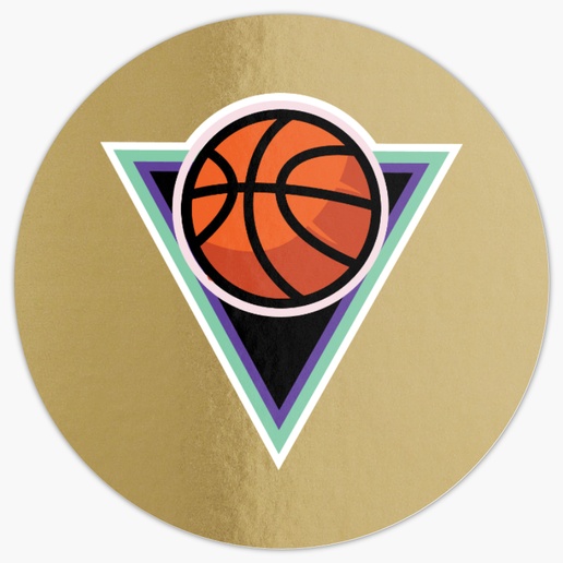 A basketball sport gray orange design