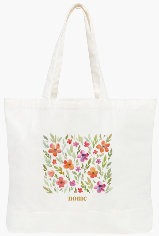 Anteprima design per Galleria di design: borsa di cotone grande vistaprint® per fiori e foglie