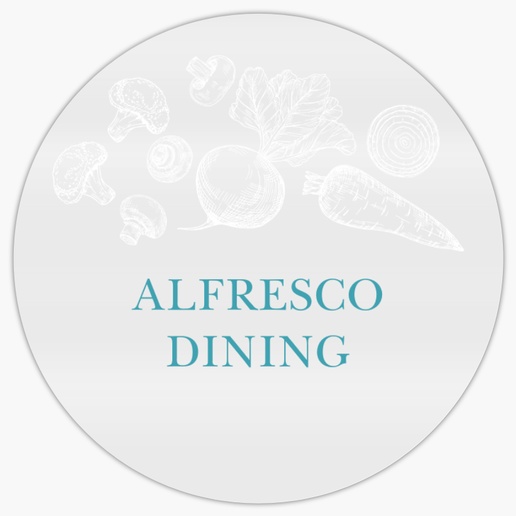 Design Preview for Design Gallery: Food & Beverage Product Labels on Sheets, 1.5" x 1.5" Circle