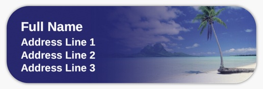 Design Preview for Travel Agencies Return Address Labels Templates, White Paper