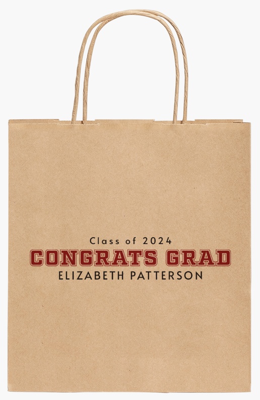 Design Preview for Design Gallery: Bold & Colourful Standard Kraft Paper Bags, 190 x 80 x 210 mm