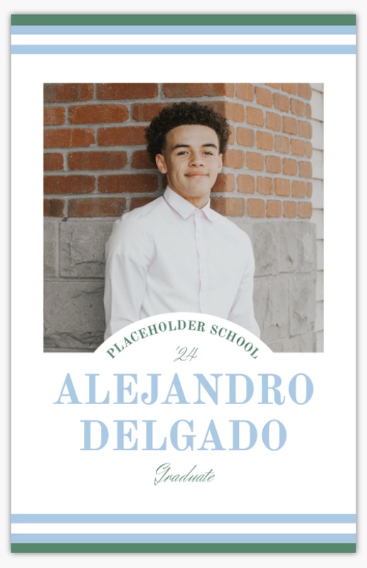 A country club south green white design for Graduation Announcements with 1 uploads