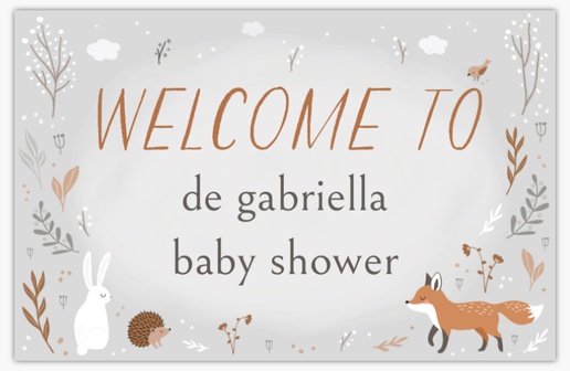 Un bienvenida erizo diseño gris para Bebés
