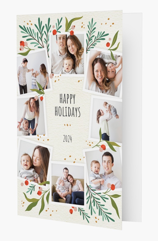 A greenery classic christmas white gray design for Holiday with 8 uploads
