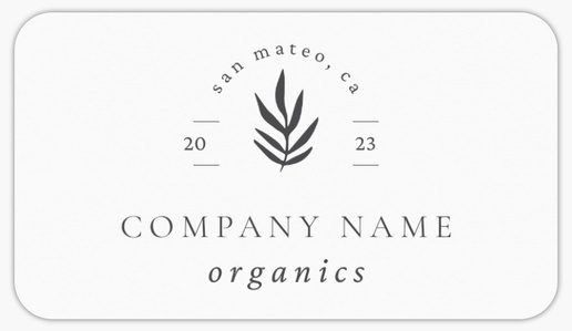 Design Preview for Modern & Simple Product Labels on Sheets Templates, 2" x 3.5" Rounded Rectangle