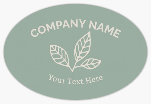 Design Preview for Modern & Simple Product Labels on Sheets Templates, 2" x 3" Oval