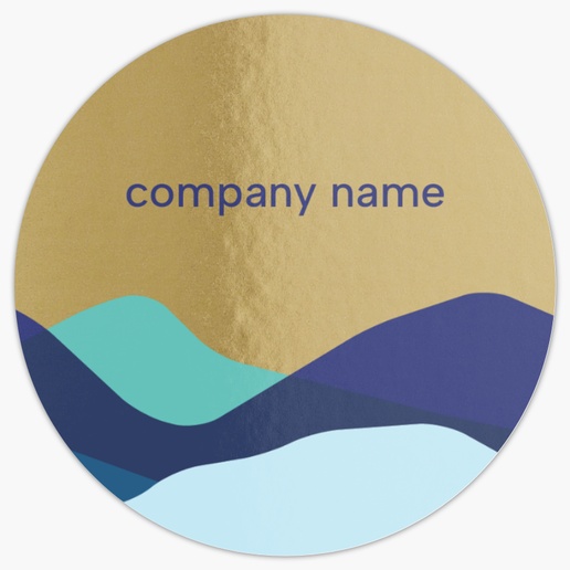 Design Preview for Nature & Landscapes Product Labels on Sheets Templates, 1.5" x 1.5" Circle