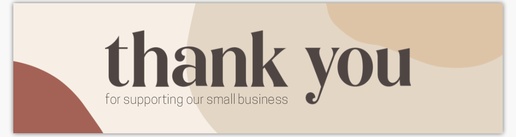 A thank you for supporting local business thanks cream white design for Modern & Simple