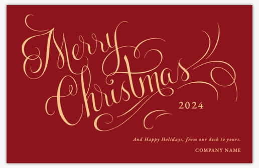 A business holiday card elegant brown design for Greeting